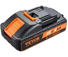 20V elektrinio įrankio baterijos pakaitalas, 4000mAh ličio jonų baterija, belaidžio elektrinio įrankio baterija, 20V baterijų paketas, didelės talpos baterija
