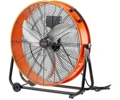24 colių būgninis ventiliatorius, didelio greičio, tolygiai reguliuojamas greitis, 8900 CFM pramoninis ventiliatorius, tvirtas būgninis ventiliatorius