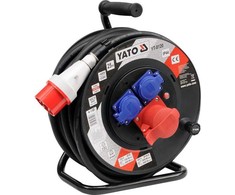 25 m ilgio maitinimo kabelio ritė, IP44, 230 400 V, ilginamasis laidas