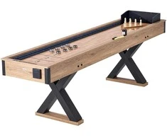 274.3 cm Šaflborto Stalas, 2 in 1 Šaflbatas ir Boulingas, Žaidimų Stalas Namams, Stalo Žaidimas, Šaflborto Žaidimas