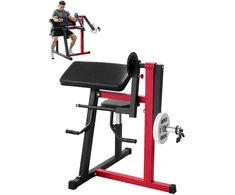 2in1 Scott suolelis bicepsui ir tricepsui, reguliuojamas, iš anglinio plieno, rankų treniravimui, pratimams