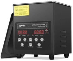 2L Ultragarsinis valiklis juvelyriniams dirbiniams, akiniams ir įrankiams, 60W skaitmeninė valymo mašina su šildytuvu, laikmačiu ir dujų šalinimo funkcija, 40kHz