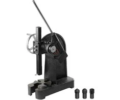 3 t Stūmoklinis Presas, Rankinis Stalo Presas Štampavimui, Lenkimui, 310 mm Darbinis Eiga, Ketaus, Su Rankena, Darbastalio Presas, Mažas Presas