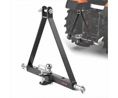 3 taškų pakabos imtuvas, sunkiasvoris traktoriaus vilkimo sijos adapteris su 50 mm jungtimi, 2722 kg galia, 3pt greito prijungimo jungtis, žemės ūkio technikai