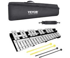 30 Natų Glockenspiel Xylofonas, Mušamieji, Lazdelės, Dėklas, Melodijų Instrumentai, Perkusija, Vaikams, Pradedantiesiems