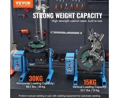 30KG sukamasis suvirinimo pozicionierius, 0-90° pasukamas stalas, suvirinimo rotatorius 1-12 aps./min., metalo apdirbimui, sunkioms apkrovoms, suvirinimo stalviršis