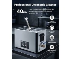 30L Ultragarsinis valytuvas, profesionali pramoninė valymo mašina su krepšiu ir skaitmeniniu ekranu, dalims karbiuratoriams instrumentams, nerūdijančio plieno ultragarso vonelė