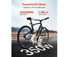 350W 24V 3000 aps./min. elektrinis nuolatinės srovės variklis, galingas E-dviračiui, mopedui, paspirtukui