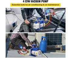4 CFM Vakuuminis Siurblys, Vienpakopis, ŠVOK Šaldymo, Oro Kondicionavimo, Vakuumavimo Sistema, Šaldymo Įranga