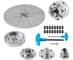 4-Griebtuvas tekinimo staklėms, 5 žandikaulių, savaime centruojantis. Tekinimo griebtuvas metalui, medžiui.