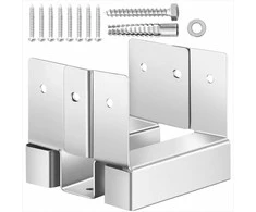 4x4 stulpų pagrindas, tvirtas cinkuoto anglinio plieno betono ankeris, 10 vienetų su pakėlimu, pergolėms ir terasoms, denio stulpų laikiklis, medinių stulpų atrama, tvirtinimo elementai