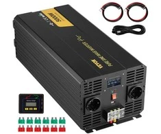 5000W grynos sinusinės bangos galios keitiklis, 12V į 230V keitiklis, jautriai elektronikai, RV, valčiai, saulės sistemai