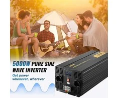 5000W grynos sinusinės bangos galios keitiklis, 12V į 230V keitiklis, jautriai elektronikai, RV, valčiai, saulės sistemai