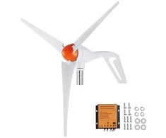 500W vėjo turbina, 12V, 3 mentės, MPPT, namams, sodybai, kemperiui, valčiai, autonominei sistemai - vėjo jėgainė, generatorius