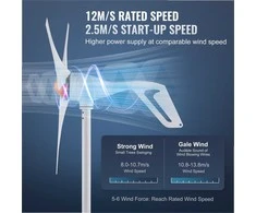 500W vėjo turbinos generatorius namams, ūkiui, kemperiams, valtims, 3 menčių vėjo jėgainė su anemometru ir MPPT valdikliu, 12V vėjo turbinos rinkinys, reguliuojama kryptis, atsinaujinanti energija