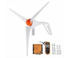500W vėjo turbinos generatorius namams, ūkiui, kemperiams, valtims, 3 menčių vėjo jėgainė su anemometru ir MPPT valdikliu, 12V vėjo turbinos rinkinys, reguliuojama kryptis, atsinaujinanti energija