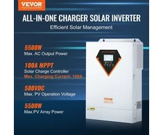 5500W Hibridinis Saulės Inverteris 100A MPPT, Gryno Sinuso Banga, Autonominis, Saulės Energijos Keitiklis