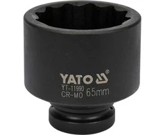 Yato 65 mm smūginis lizdas stebulėms, 1" pavara, 12 taškų lizdas, tvirta stebulės nuėmimo priemonė