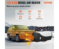 8kW Dyzelinis Oro Šildytuvas, LCD Ekranas, Nuotolinio Valdymo Pultas