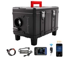 8kW Dyzelinis Šildytuvas, 12V/24V Dyzelinis Oro Šildytuvas, su Bluetooth ir Nuotolinio Valdymo Pultu, CO Signalizacija, Nešiojamas Dyzelinis Šildytuvas RV, Garažui ir Kempingui