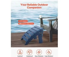 Adirondack pufas laukui, sulankstomas pakojis, mėlynas pakojis, 330 mm Adirondack pufas