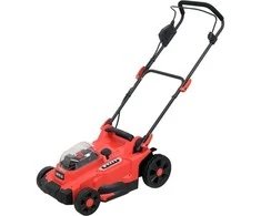 Akumuliatorinė vejapjovė 36V, 37cm pjovimo plotis, su dviem 4Ah akumuliatoriais, vejapjovė sodui, elektrinė vejapjovė