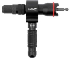 Akumuliatorinio atsuktuvo kniedžių ir kniedijimo adapteris, 6.3 mm, CrMo/aliuminis, 2.0-6.4 mm / M3-M12 kniedėms, kniedijimo įrankis