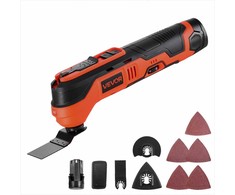 Akumuliatorinis daugiafunkcis įrankis, 12V renovatorius su 6 kintamais greičiais medžio apdirbimui ir DIY, svyruojantis pjūklas su LED lempute ir akumuliatoriumi, belaidis universalus pjoviklis
