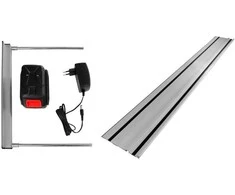 Akumuliatorinis panardinamas pjūklas, su 1500 mm kreipiamąja liniuote, 20V akumuliatorinis, nešiojamas diskinis pjūklas, bėginio pjūklo rinkinys