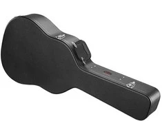 Akustikos gitaros dėklas 39-41 colių, neperšlampamas, juodas, kriaušės formos, gitaros dėklas kietas