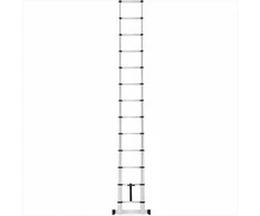 Aliumininės teleskopinės ištraukiamos kopėčios, 380 cm, skirtos namų ir profesionaliam naudojimui, lengvos ir nešiojamos, kompaktiškam laikymui