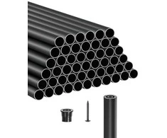 Aliuminio laiptų baliustrados, 81.28 cm stulpeliai, juodo metalo turėklų stulpai, lauko terasos turėklai, denio baliustrados, 51 vnt. komplektas, balkonų tvorelės