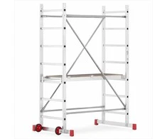 Aliuminio mobilus pastoliai, lengviems darbams, stabili platforma, 3m darbinis aukštis, lengva perkelti