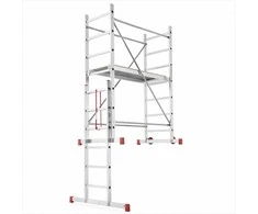 Aliuminio mobilus pastoliai, lengviems darbams, stabili platforma, 3m darbinis aukštis, lengva perkelti