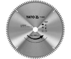 Yato Aliuminio pjovimo pjūklo diskas 350 mm, 100 dantų, dengtas volframo karbidu, aliuminio pjūklo diskas