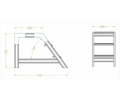 Aliuminio sandėlio kopėčios, 2 pakopų su platforma, profesionalios pakopinės kopėčios, mobilios sandėlio kopėčios, tvirtos sandėlio kopėčios