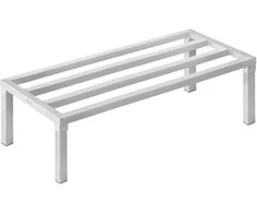 Aliuminio stelažas sunkioms prekėms 121.92x50.8x30.48cm, suvirintas, nerūdijantis, stacionarus, aliuminis sandėliavimo stelažas, sunkiai apkrovai
