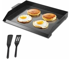Anglinio Plieno Kepimo Plokštė, Universali Plokščia Stačiakampė Plokštė Kepsninei, Nešiojami Šeimos Indai Stovyklavimui, 55.88 cm x 40.64 cm Kepimo Plokštė