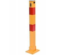 Apsauginis užtvaras 60 cm, sulankstomas, 3 raktai, plieno, parkavimo stulpelis, užraktas automobiliui