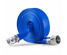 Atbulinio plovimo žarna nuotekų valymui ir vandens transportavimui, aukštos kokybės PVC su spaustukais ir jungtimis, 50.80 mm x 30.48 m, mėlyna žemės ūkio žarna, laistymo įranga