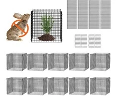 Augalų apsauga nuo gyvūnų daržovėms, 10 vnt., 12 colių x 12 colių augalų narvas, sodo augalų apsauga, gyvūnų barjeras augalams, metalinis augalų narvas