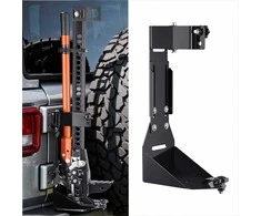Aukšto kėlimo keltuvo laikiklis Jeep Wrangler visureigiams, plieno sunkiasvoris laikiklio komplektas, tvirtinimas prie atsarginio rato, kompaktiškas dizainas be gręžimo