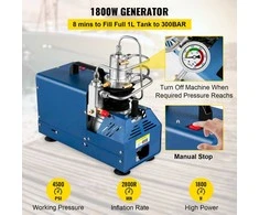 Aukšto slėgio oro kompresorius, 30MPA/4500PSI, aušinamas vandeniu, skirtas dažasvydžiui/PCP/pneumatiniam šautuvui
