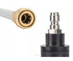 Aukšto slėgio plovimo įrenginio srovės vamzdis su gaiduku, M22x1.5mm jungtis, nerūdijančio plieno antgaliai, 4 antgalių rinkinys, slėgio plovimo pistoletas