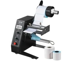 Automatinis etikečių dozatorius, reguliuojamas greitis, 15-125x3-150 mm, brūkškodams, gamybos etiketėms, lipdukų klijavimo aparatas, skaičiuotuvas