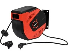 Automatinis kabelio būgno ilgintuvas 20m+1m, su apsaugos nuo perkrovos jungikliu, dirbtuvių ilgintuvas, automatinis kabelio būgnas
