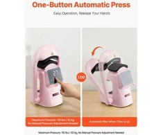 Automatinis kepurių terminis presas su jutikliniu ekranu, automatiniu atidarymu, dviguba plokšte, skirtas „pasidaryk pats“ projektams ir skrybėlėms