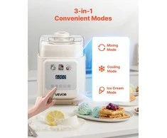 Automatinis ledų aparatas, 1 l kompresorius, be užšaldymo, jogurto, desertų gaminimo aparatas namams