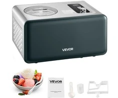 Automatinis ledų gaminimo aparatas, kompresorinis gelato aparatas, 1.5L elektrinis šerbeto gaminimo aparatas, namų virtuvės ledų aparatas, greitas šaldytų desertų gaminimo aparatas