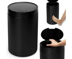 Automatinis šiukšliadėžė, juodo metalo, bekontaktis, 17 l, virtuvės šiukšlinė, jutiklinė, sensorinė